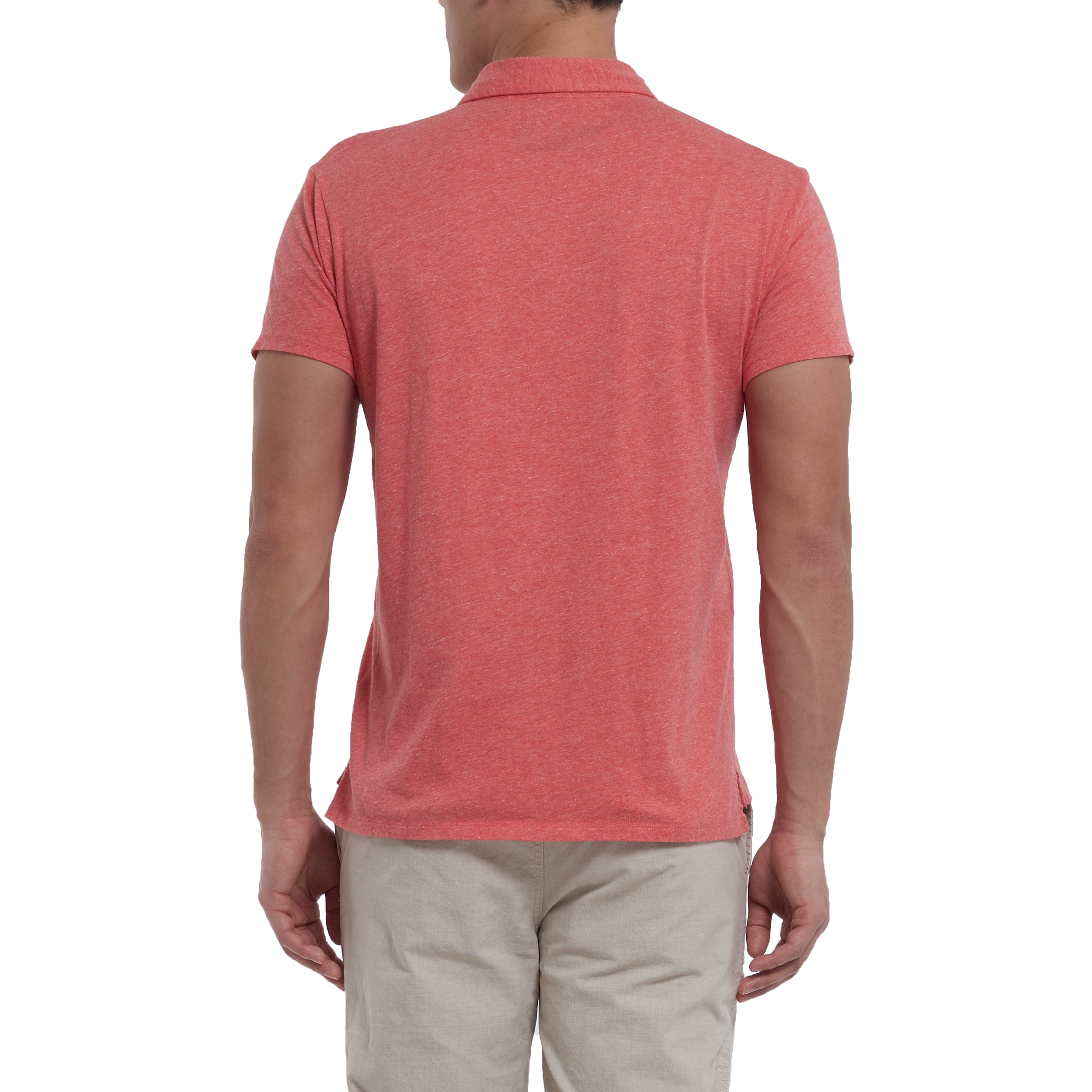 Hartford Nep Jersey Polo - Mineral Red-Grayers