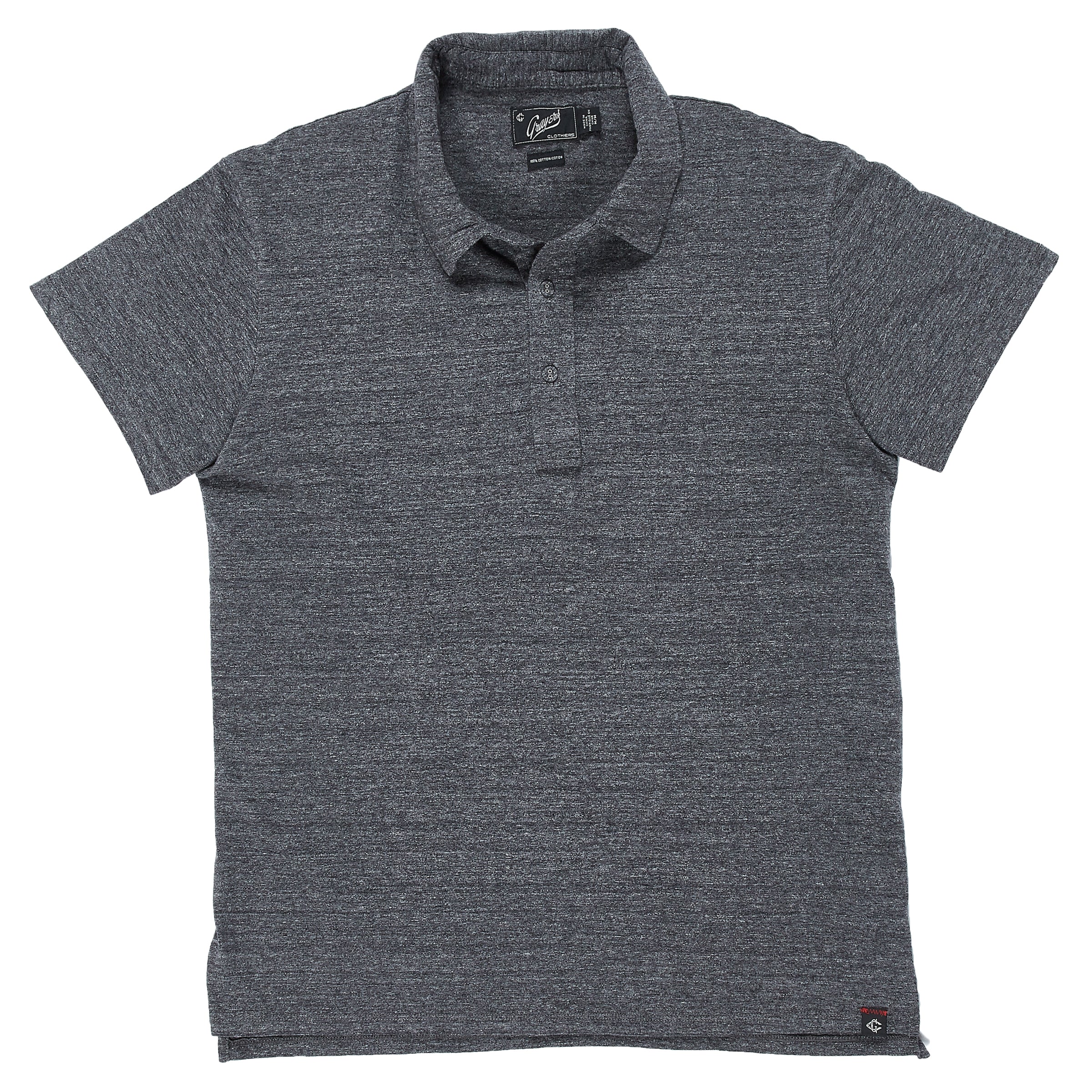Hartford Nep Jersey Polo - Charcoal-Grayers
