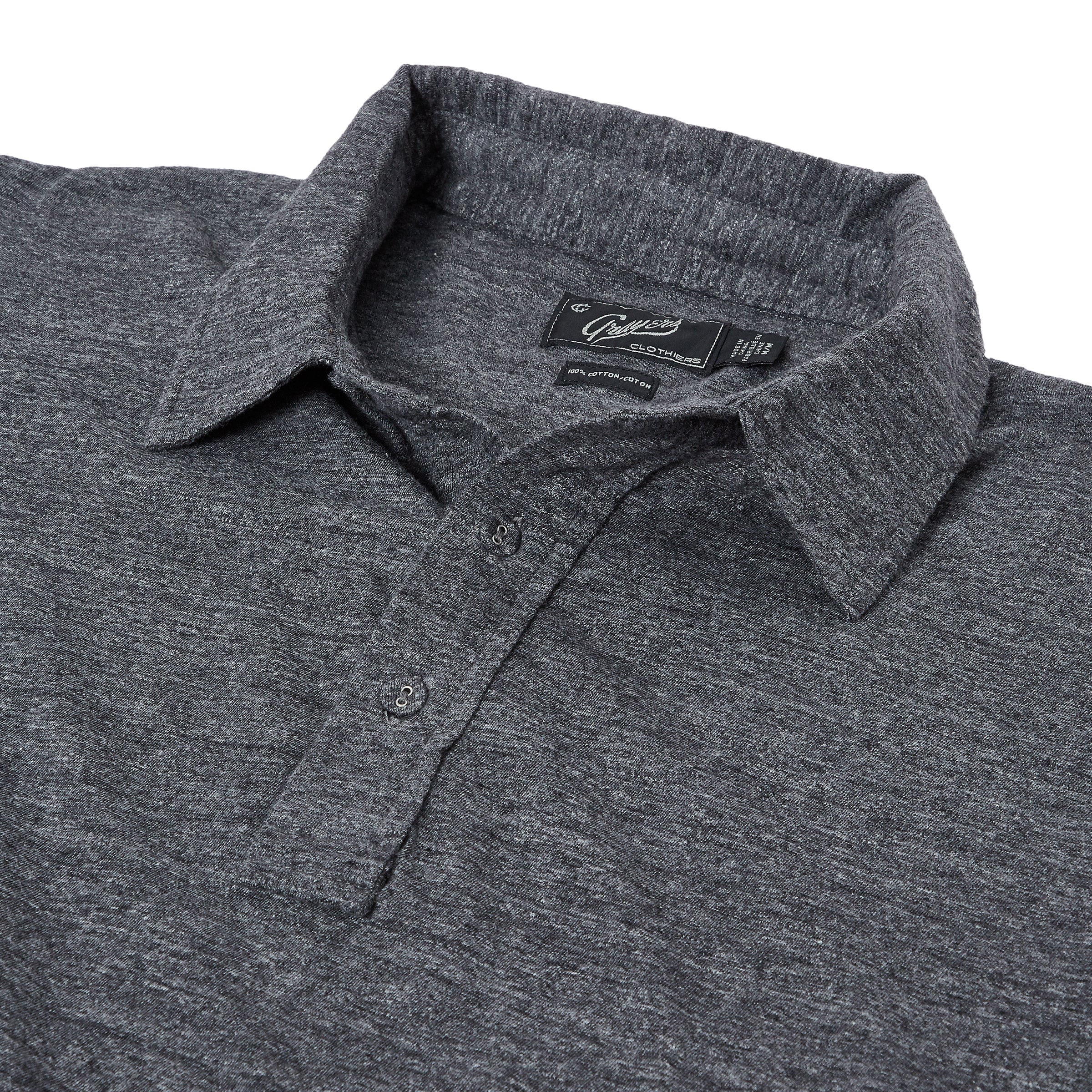 Hartford Nep Jersey Polo - Charcoal-Grayers