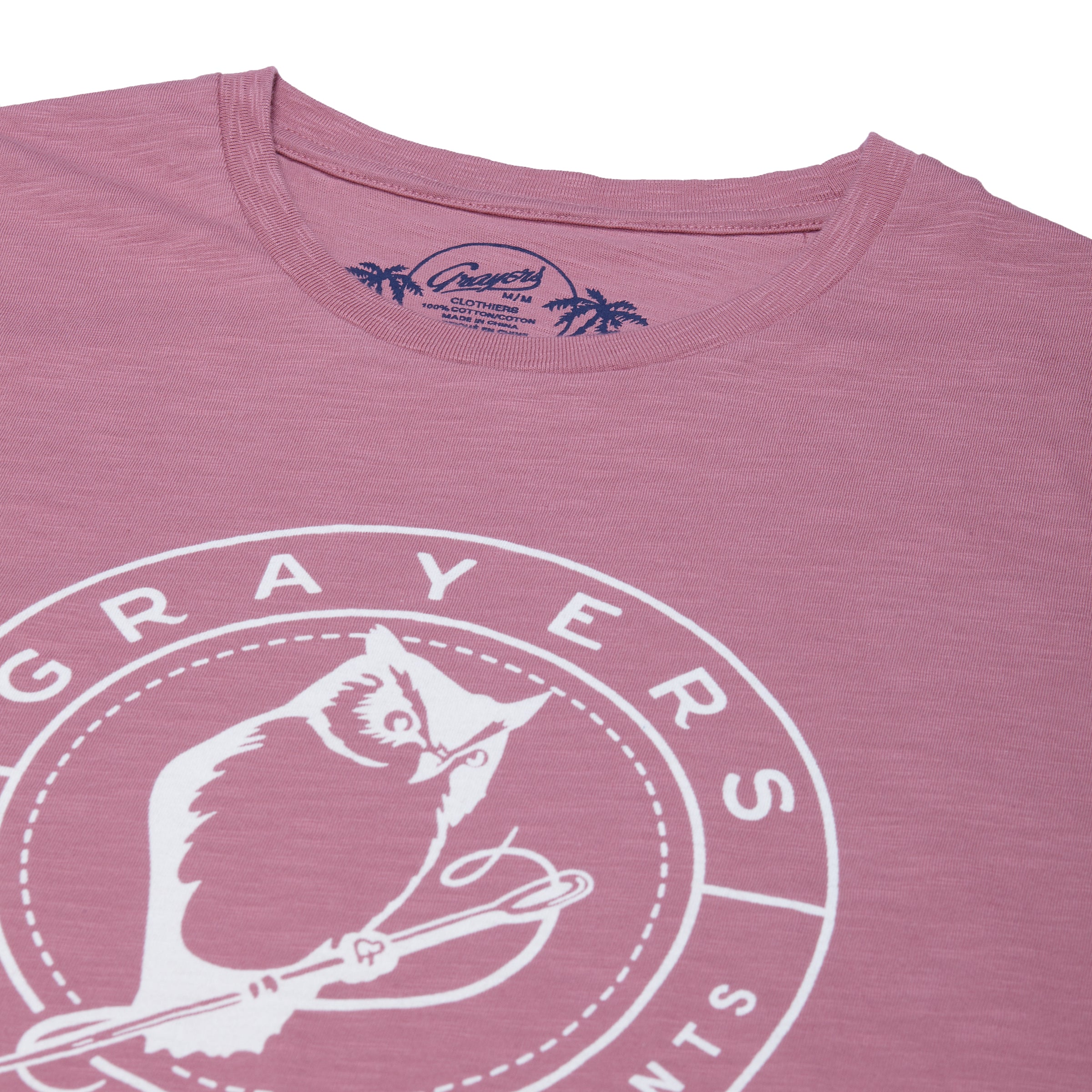 Owl Print Tee - Mesa Rose-Grayers