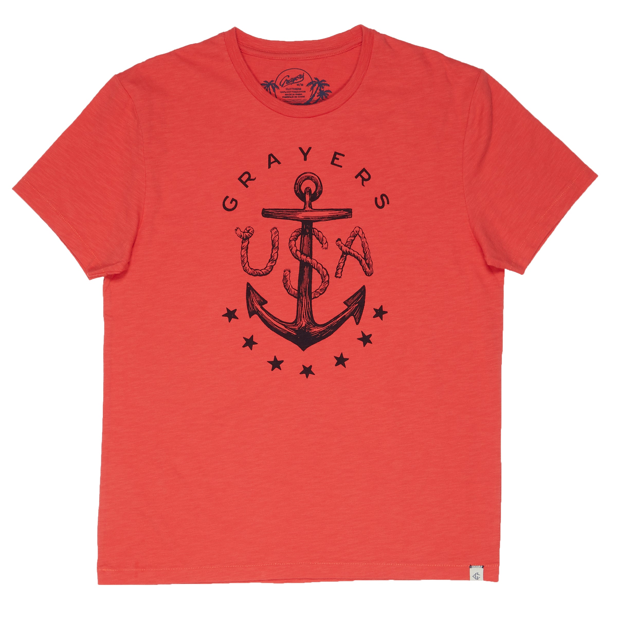 Anchor Print Tee - Chrysanthemum-Grayers