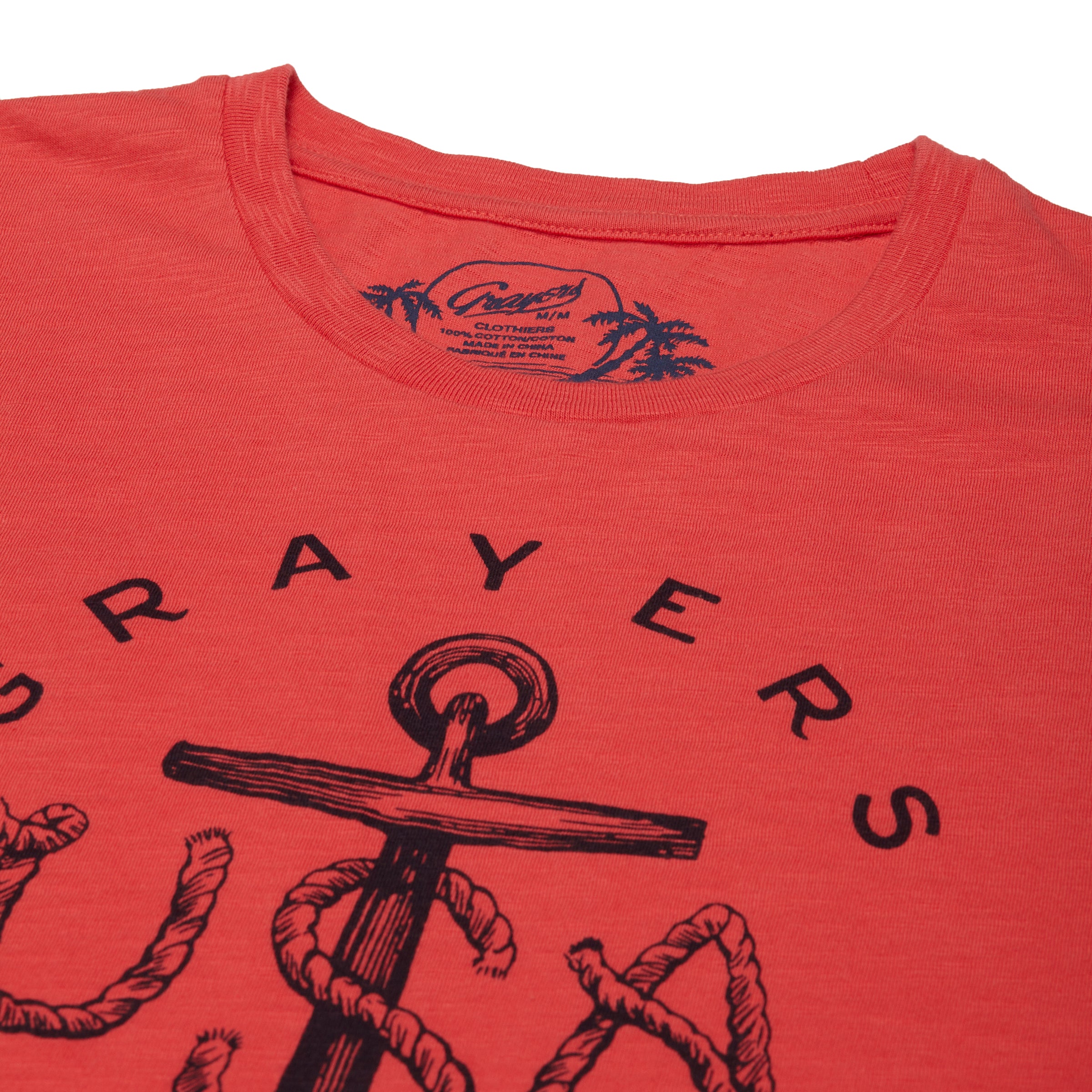 Anchor Print Tee - Chrysanthemum-Grayers