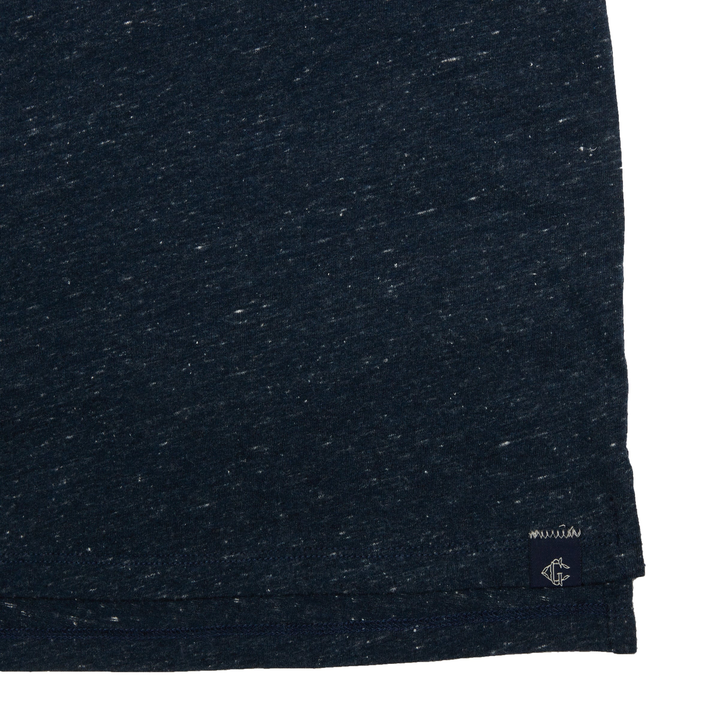 Hartford Nep Jersey LS Polo - Dark Denim-Grayers