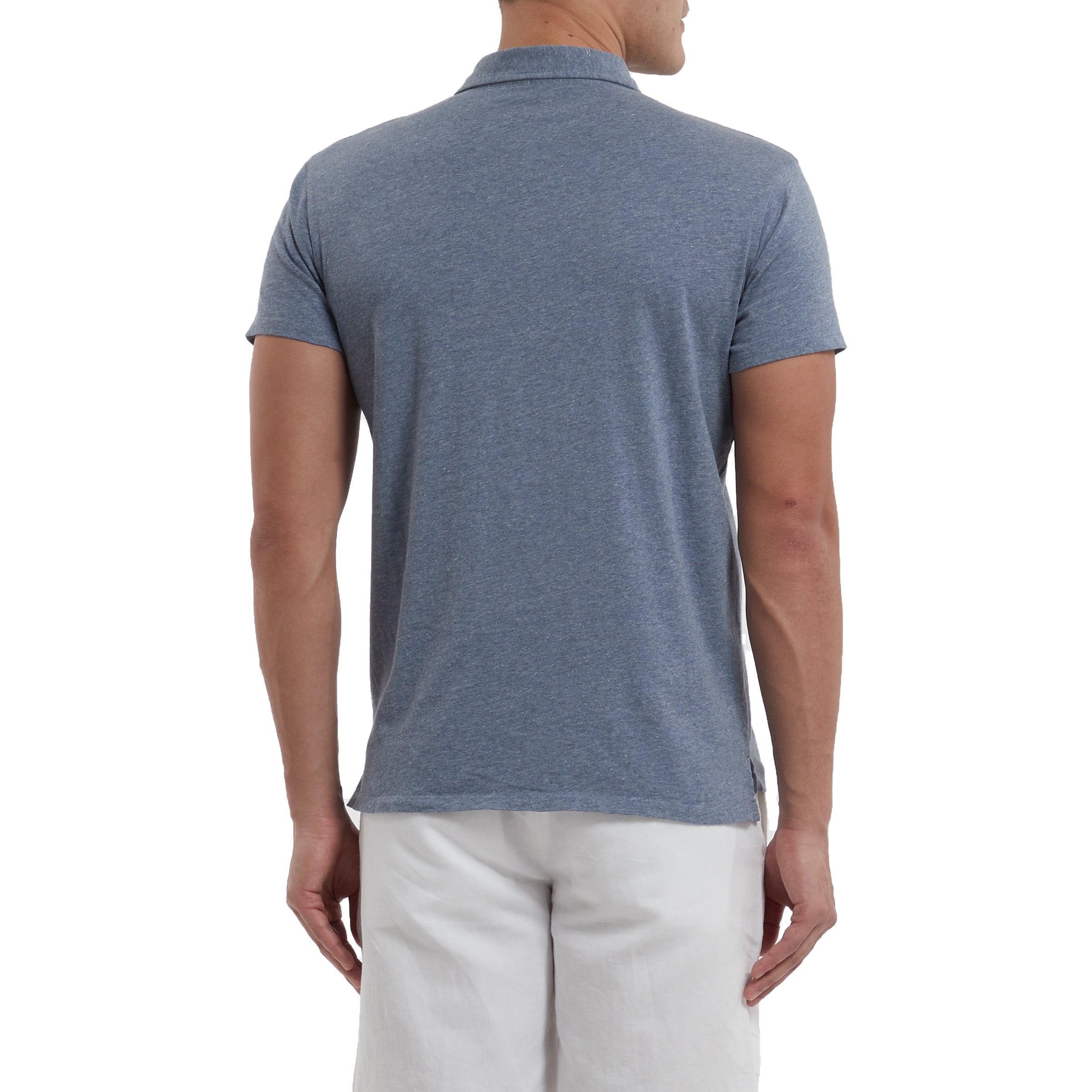 Hartford Nep Jersey Polo - Insignia Blue-Grayers