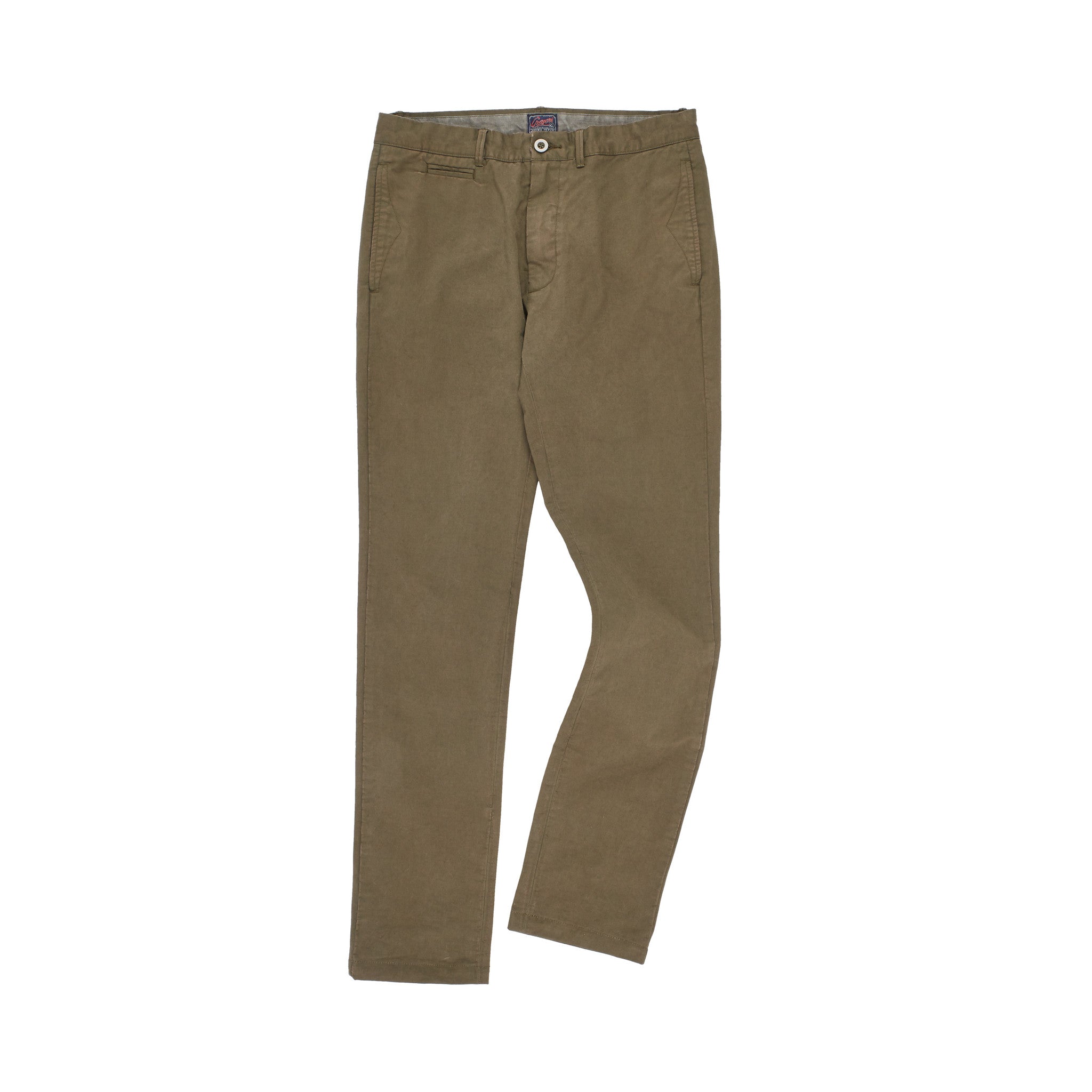 Twill Newport Slim Fit Chino - Olive Green-Grayers