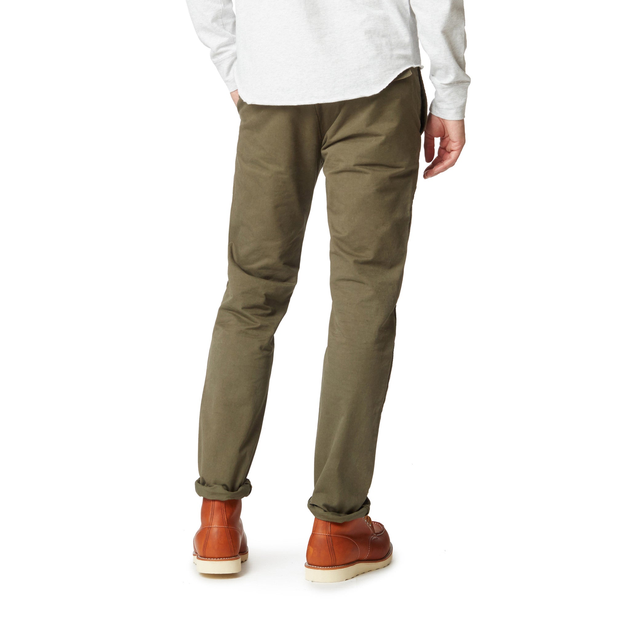 Twill Newport Slim Fit Chino - Olive Green-Grayers