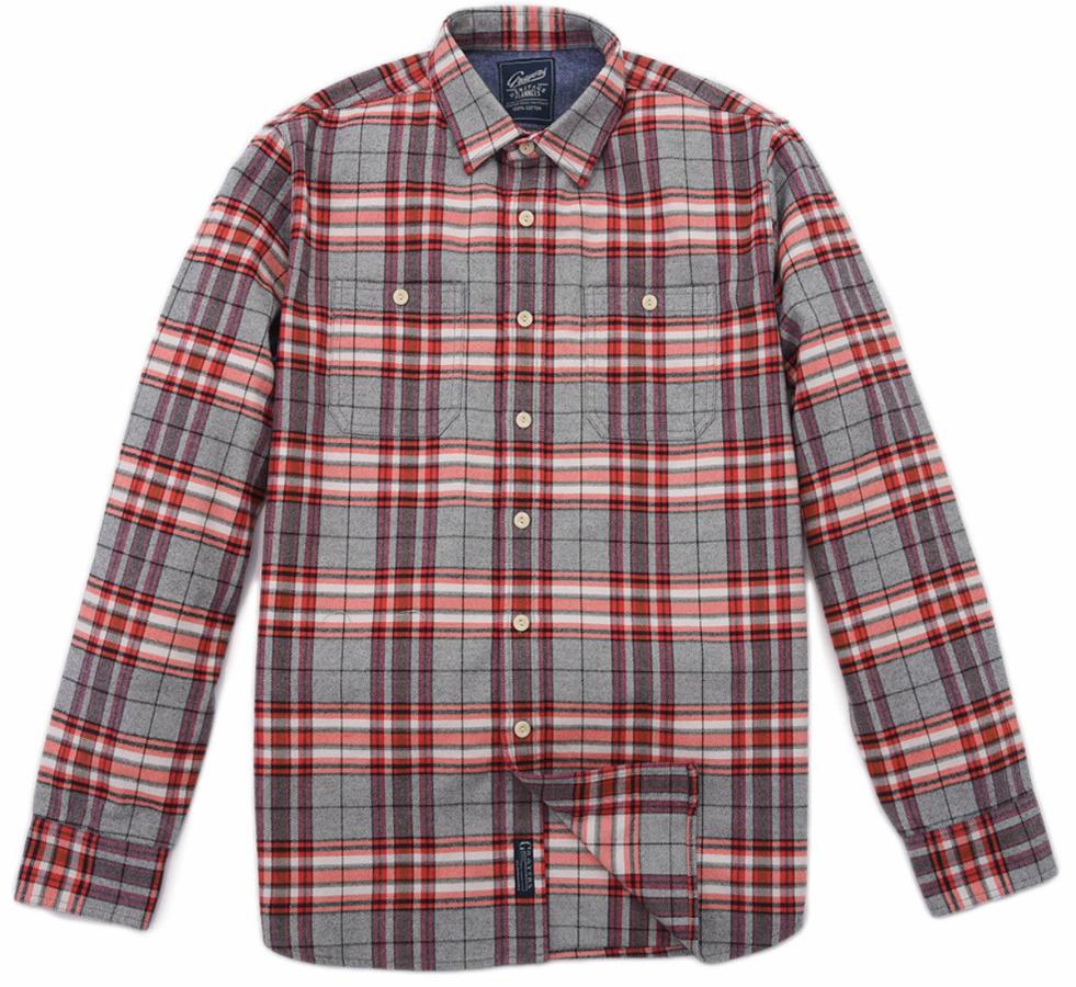 Herndon Heritage Flannel - Gray Orange Cream-Grayers