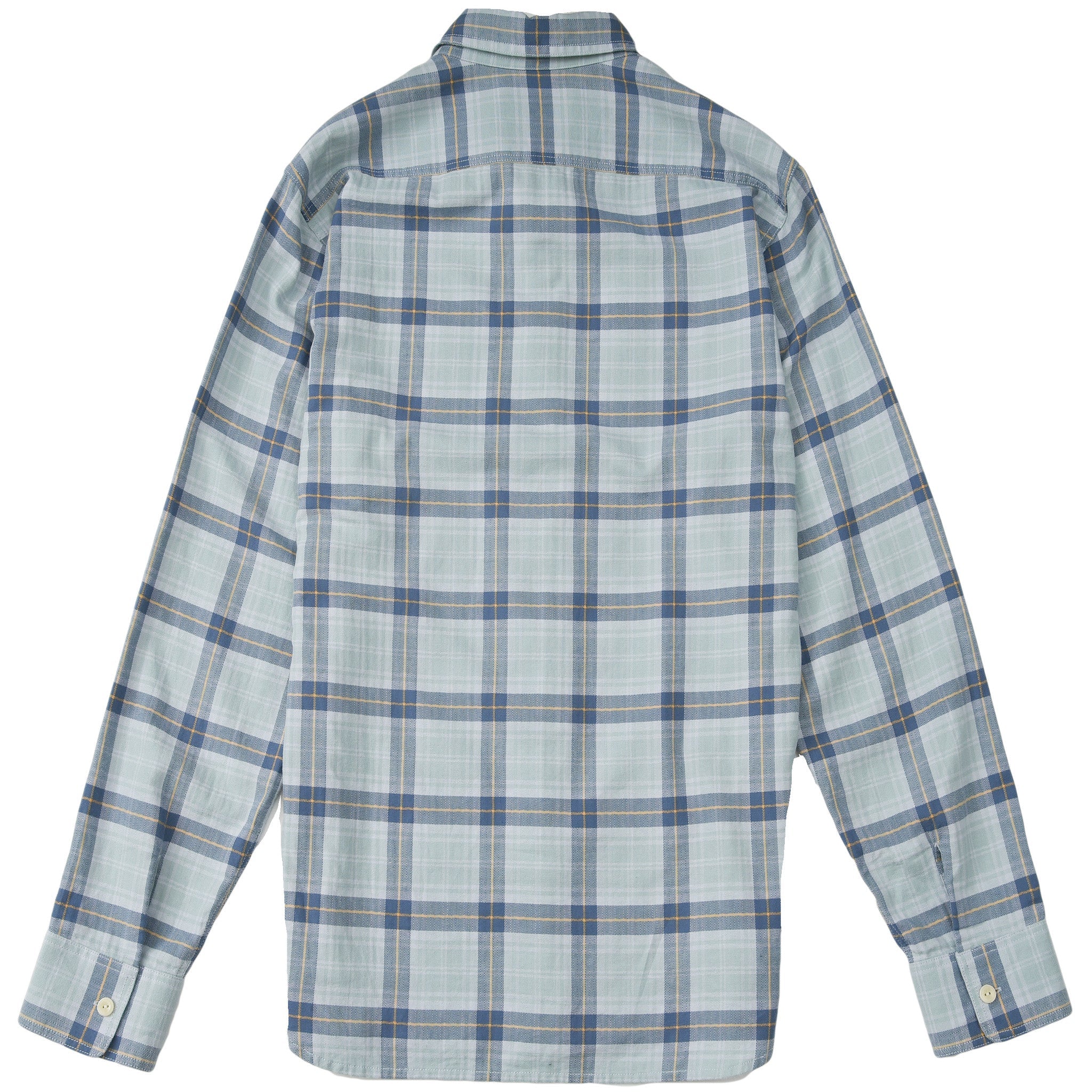 Kendal Textured Twill Shirt - Seafoam Blue Plaid-Grayers